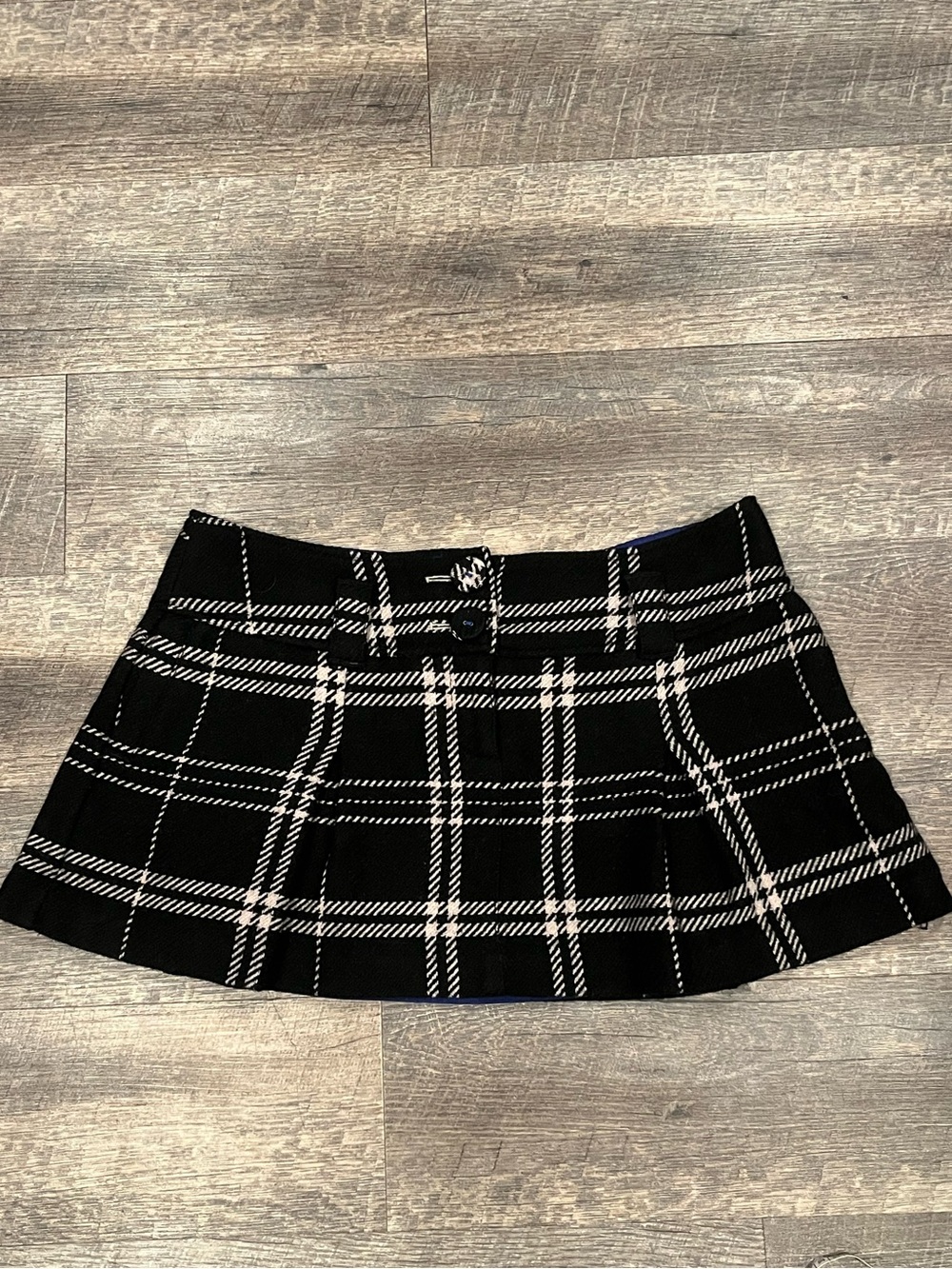 Black Plaid American Eagle Miniskirt